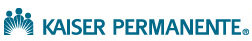 Kaiser Permanente Health Insurance logo blue letters over white background